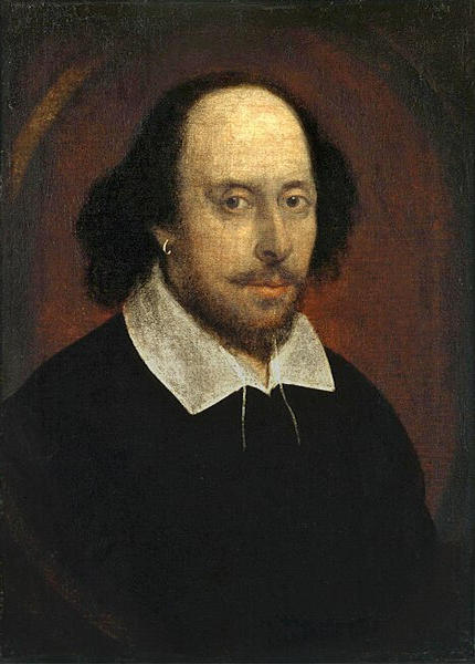 Ritratto di William Shakespeare attribuito a John Taylor - Immagine in pubblico dominio, fonte Wikimedia Commons, utente Hohum