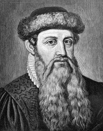 Johannes Gutenberg - Immagine in pubblico dominio, fonte Wikimedia Commons, utente Jacek Halicki