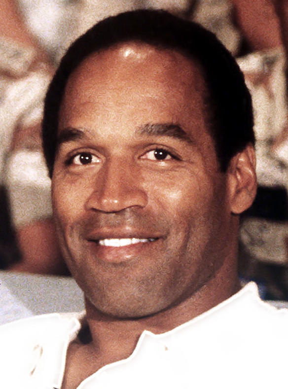 Il giocatore di football americano O.J. Simpson - Immagine utilizzata per uso di critica o di discussione ex articolo 70 comma 1 della legge 22 aprile 1941 n. 633, fonte Internet